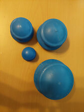 4X Gummi Vakuum Schröpfgläser Schröpfen Saugglocke Blau