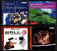 4 HÖRBÜCHER★A. DUMAS•3 MUSKETIERE★J. VERNE•METEOR★L. CARROLL•ALICE★WALL-E★S. GUT