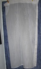 2 Gardinen 110 x 95 cm - Stangendurchzug und Raffhalter