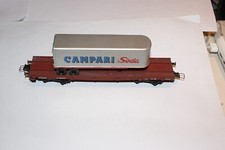 Trix Express Flachwagen mit Campari-Anhänger, 1960-er Jahre, guter Zustand