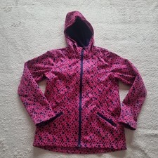Mädchen 146-152 Softshell Sweat Jacke Rosa/blau Crivit
