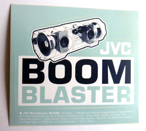 Werbe aufkleber jvc - jvc, boom