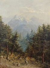 Albert Rieger Ölgemälde um