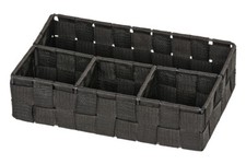 WENKO Organizer mit 4 Fächern Box Ablage 26x6,5x17cm Bad Korb Schmuck Spangen
