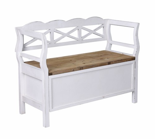 Truhenbank holzbank antik - truhenbank,