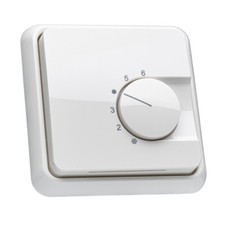 Raumthermostat inkl. Jung CD 500 Rahmen CD581WW für Fußbodenheizung (Öffner)