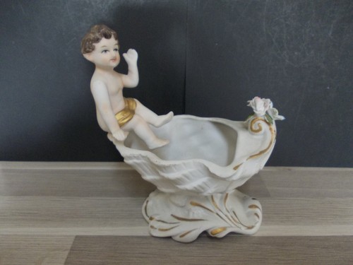 Vintage antik figuren vase - vintage,
