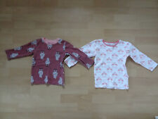 Schlafanzug Oberteile Hans Natur Gr. 86 rosa Zebra Flamingo Baumwolle