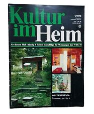 Zeitschrift Kultur im Heim Einrichtung Gestaltung Wohnen Vintage DDR Heft 1/1975
