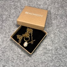 Damenkette gold mit perle als - perle,