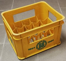 Bürger Bräu Hof i.B. Bierkasten alt f. 20 Euro-Flaschen, Kunststoff Plastik 1964