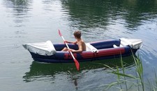 Kajak Aufblasbares Freizeitkajak 2 Personen mit abnehmbarem Vorder und Rücksitz