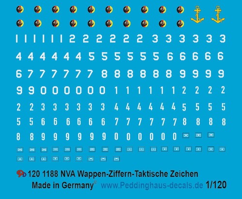 Peddinghaus decals 120 - 1/120, 1188