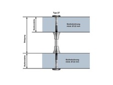 Treppenbolzen Typ 27 Edelstahl
