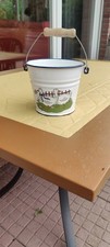 Vintage Emaille-Eimer mit