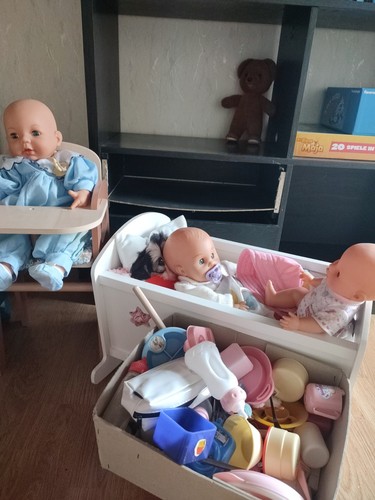 Puppen baby wiege - puppen,, puppen,