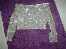 Pailletten Oberteil gold Gr.L Zara neu