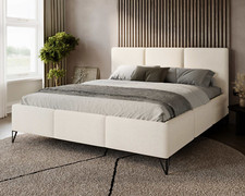 Polsterbett Loren Holzrahmen Doppelbett Stilvoll Schlafzimmer Bettkasten Modern