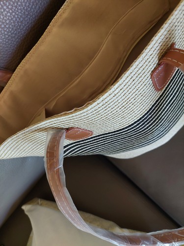 Bast stroh tasche - ,