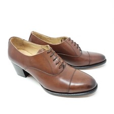 Shoepassion 123 Cap-Toe Oxford Pumps Dunkelbraun (EU 38 UK 5 USL 7)