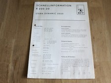 DDR Information Service-Anleitung Stromlaufplan Radio R200-20 Stern Dynamic 2020