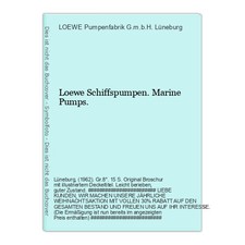 Loewe Schiffspumpen. Marine