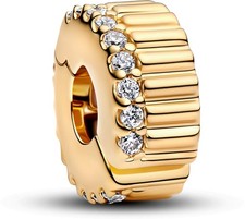 Pandora Geripptes Clip-Charm