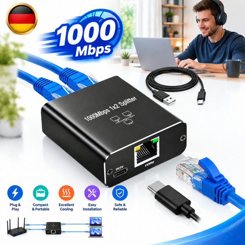 Splitter gigabit port lan - gigabit,