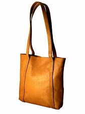 Ledertasche Naturgegerbt Echtleder Shopper Handtasche Damentasche Lederbeutel