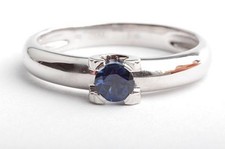 Solitär Saphir Ring 585 14K