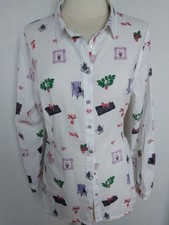Süße Damen Bluse  weiß mit