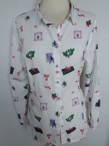 Süße damen bluse weiß - , mit