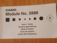 Casio Module No.  2888 Bedienungsanleitung