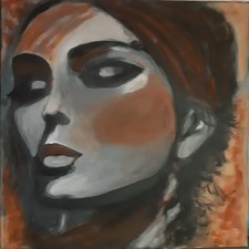 Acryl Bild Gemälde Frau