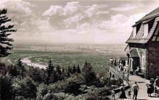 HEIDELBERG  Neckar Blick vom Koenigstuhl Restaurant