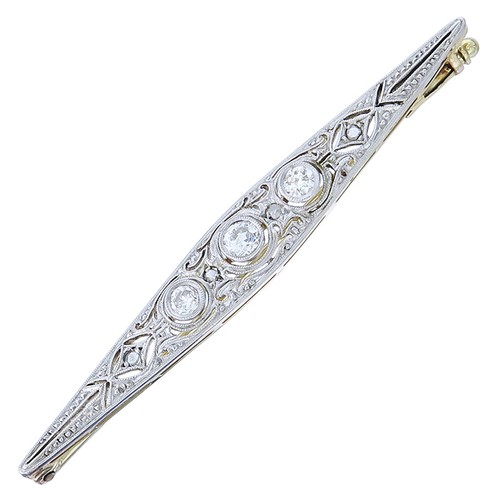 Brosche altschliff diamanten - brosche,