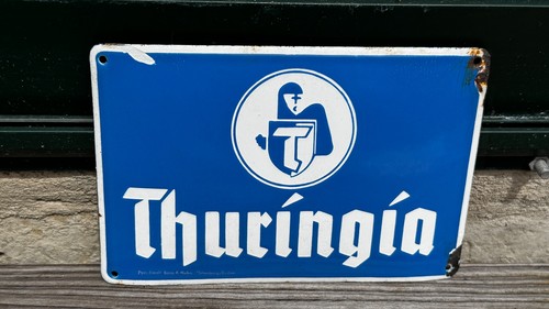 Thuringia emailschild emaille - thuringia,