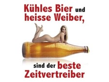 KÜHLES BIER + WEIBER - METALL
