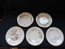 5 x Alka Kaiser Obstteller Gebäckteller mit Goldrand 29 cm