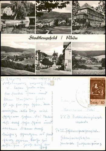 Ansichtskarte stadtlengsfeld - ansichtskarte,