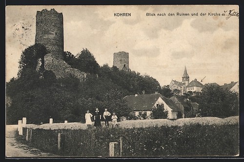Kohren ruinen und kirche - ruinen, mit