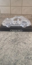 Porsche 911 aus massiven Glas Modellauto 90er Geschenk Vitrine