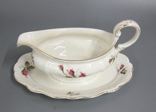 Sauciere Rosenthal Pompadour Moosrose Goldrand elfenbeinfarben 
