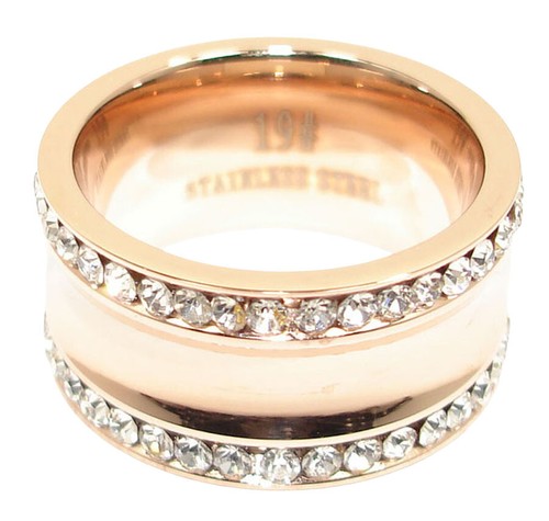 Edelstahlringe damenring rose - damenring,