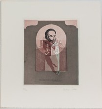 Eberhard Schlotter/ Farbadierung/handsigniert/ 300 Exemplare/Don Quijote/43