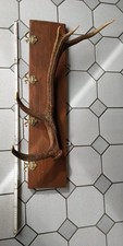 Garderobe Geweihmöbel mit Haken Holz Kleiderhaken Geweih