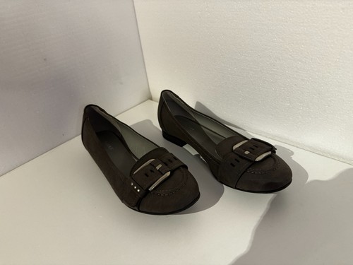 Ballerinas grau mit - , schnalle