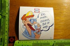 Alter Aufkleber Eiskrem Sprüche LANGNESE Ed v. Schleck Ele mele schleck, Ed ist