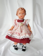 Schildkröt Puppe Erika 25cm 50iger Jahre, Spielpuppe, Celluloidpuppe alte Puppe