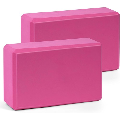 Yoga block 2er set rosenrot - yoga, |